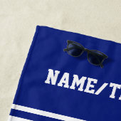 Naam Basketball Player Team Naam Aangepaste kleur Strandlaken (In situ)