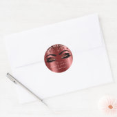 Naam Beauty Lashes Burgundy Gold Eyelashes Ronde Sticker (Envelop)