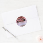 Naam Beauty Lashes Burgundy Ombre Lashes Eyes Ronde Sticker (Envelop)