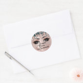 Naam Beauty Lashes Drift Pink Gold Lashes Luxury Ronde Sticker (Envelop)