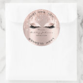 Naam Beauty Lshes Drift Roos Spark Lashes Cleaner Ronde Sticker (Tas)