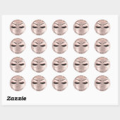 Naam Beauty Lshes Drivers Roze Brows Lashes Cleane Ronde Sticker (Vel)