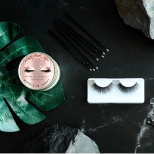 Naam Beauty Lshes Drivers Roze Gold Lashes Cleaner Ronde Sticker