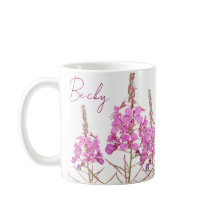  naam Becky  roze bloemen stijlvol
