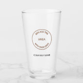 Naam bedrijfhotel van uw logo glas (Voorkant)