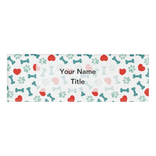 Naam bedrijfsambtenaren Pet Naambadge (Voorkant)