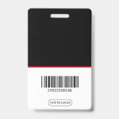 Naam bedrijfsmedewerker foto logo ID Badge (Achterkant)