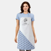 Naam bedrijfspatroon Logo Schort (Gedragen)