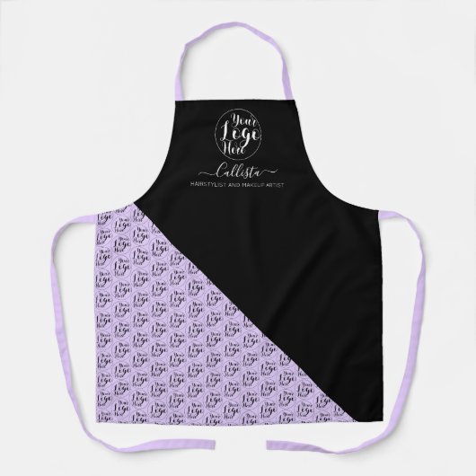 Naam bedrijfspatroon Logo Schort (Voorkant)