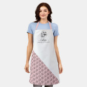 Naam bedrijfspatroon Logo Schort (Gedragen)