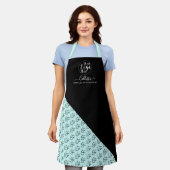 Naam bedrijfspatroon Logo Schort (Gedragen)