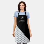 Naam bedrijfspatroon Logo Schort (Gedragen)