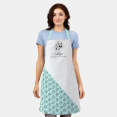 Naam bedrijfspatroon Logo Schort (Gedragen)