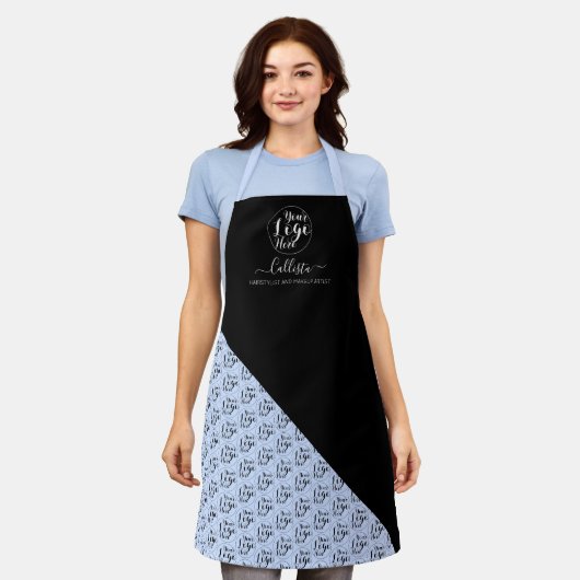 Naam bedrijfspatroon Logo Schort (Gedragen)