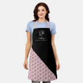 Naam bedrijfspatroon Logo Schort (Gedragen)