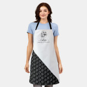 Naam bedrijfspatroon Logo Schort (Gedragen)