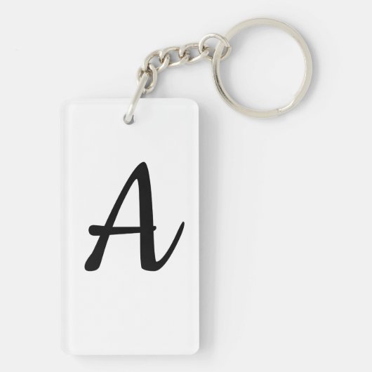 Naam beginnend met A Sleutelhanger (achterkant)