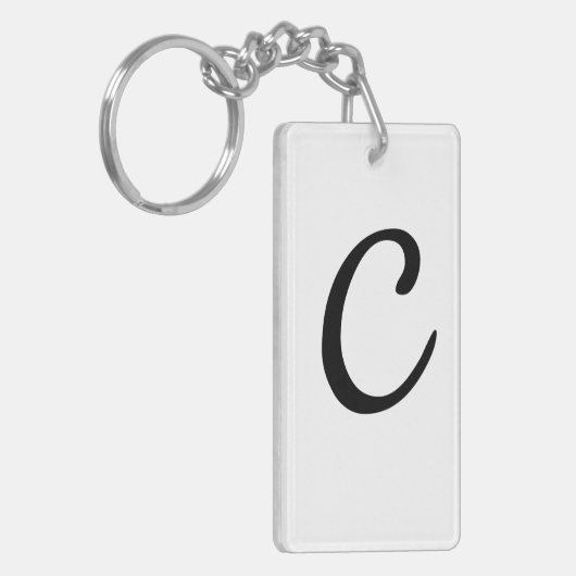 Naam beginnend met C Sleutelhanger (Voorkant Links)