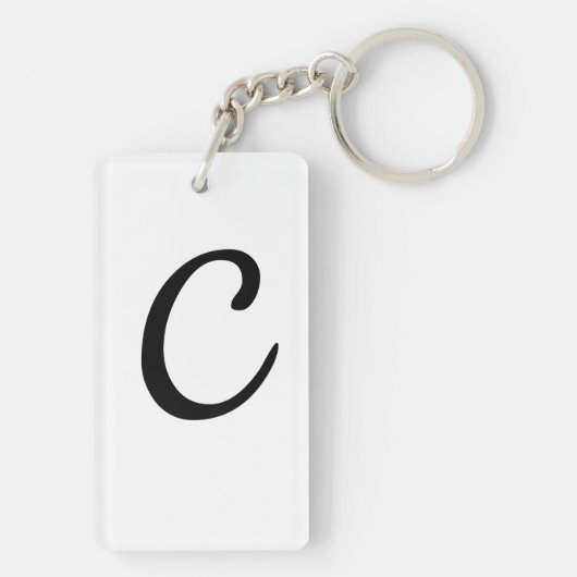 Naam beginnend met C Sleutelhanger (achterkant)