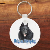 Naam Belgian Sheepdog Sleutelhanger (Voorkant)