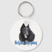 Naam Belgian Sheepdog Sleutelhanger (Achterkant)