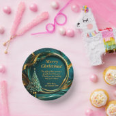 Naam Bericht Bedrijf Groen Goud Kerstboom Papieren Kommen (Feest)