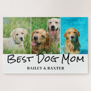 Naam beste dog mam foto collage legpuzzel