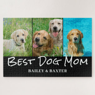 Naam beste dog mam foto collage legpuzzel