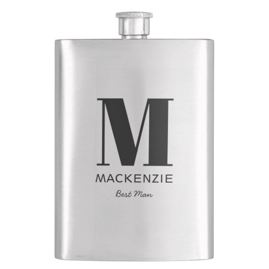 Naam beste mannemonogram flacon (Voorkant)