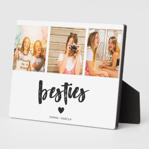 Naam beste vriendin Besties Fotoplaquette Fotoplaat
