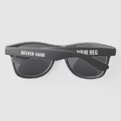 Naam bestuurder Retro zonnebril (Achterkant)