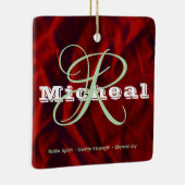 Naam Betekenis Ornament - gepersonaliseerde vierka (Rechts)