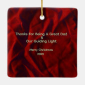 Naam Betekenis Ornament - gepersonaliseerde vierka (Achterkant)