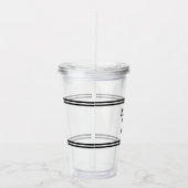 Naam Bewerkbare kleurvariatie Acryl Drinkbeker (Rechts)
