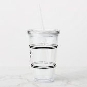 Naam Bewerkbare kleurvariatie Acryl Drinkbeker (Links)
