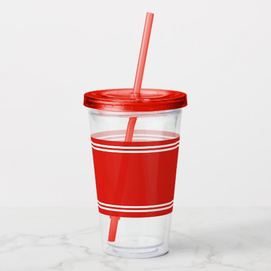 Naam Bewerkbare kleurvariatie Acryl Drinkbeker (Achterkant)