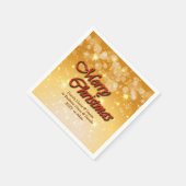 Naam bewerken Tekst die overeenkomt met kerstcockt Servet (Hoek)