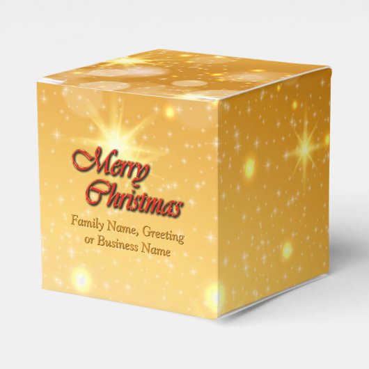 Naam bewerken Tekst met kerstmis Bedankdoosjes (Voorkant Zijde)