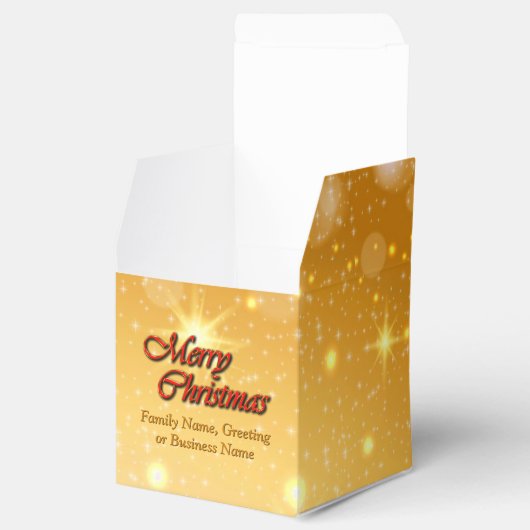 Naam bewerken Tekst met kerstmis Bedankdoosjes (Geopend)