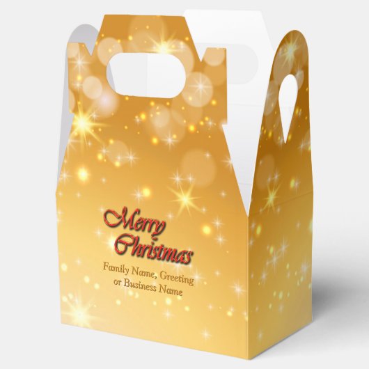 Naam bewerken Tekst met kerstmis Bedankdoosjes (Geopend)
