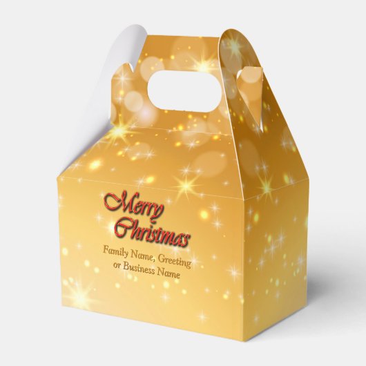 Naam bewerken Tekst met kerstmis Bedankdoosjes (Voorkant Zijde)