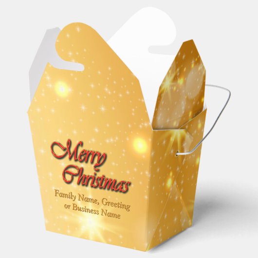 Naam bewerken Tekst met kerstmis Bedankdoosjes (Geopend)