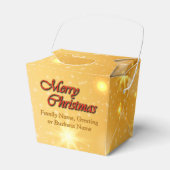 Naam bewerken Tekst met kerstmis Bedankdoosjes (Voorkant Zijde)