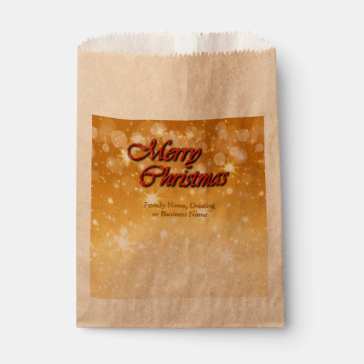 Naam bewerken Tekst met kerstmis Bedankzakje (Voorkant)