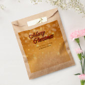 Naam bewerken Tekst met kerstmis Bedankzakje (Gezegeld)