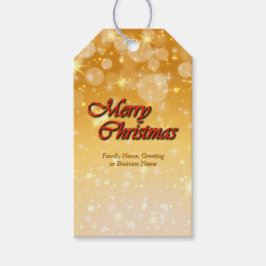 Naam bewerken Tekst met kerstmis Cadeaulabel