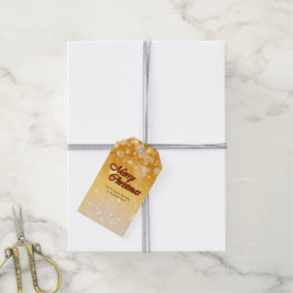 Naam bewerken Tekst met kerstmis Cadeaulabel