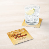 Naam bewerken Tekst met kerstmis Kartonnen Onderzetters (Insitu)