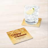 Naam bewerken Tekst met kerstmis Kartonnen Onderzetters (Insitu)