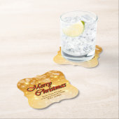 Naam bewerken Tekst met kerstmis Kartonnen Onderzetters (Insitu)